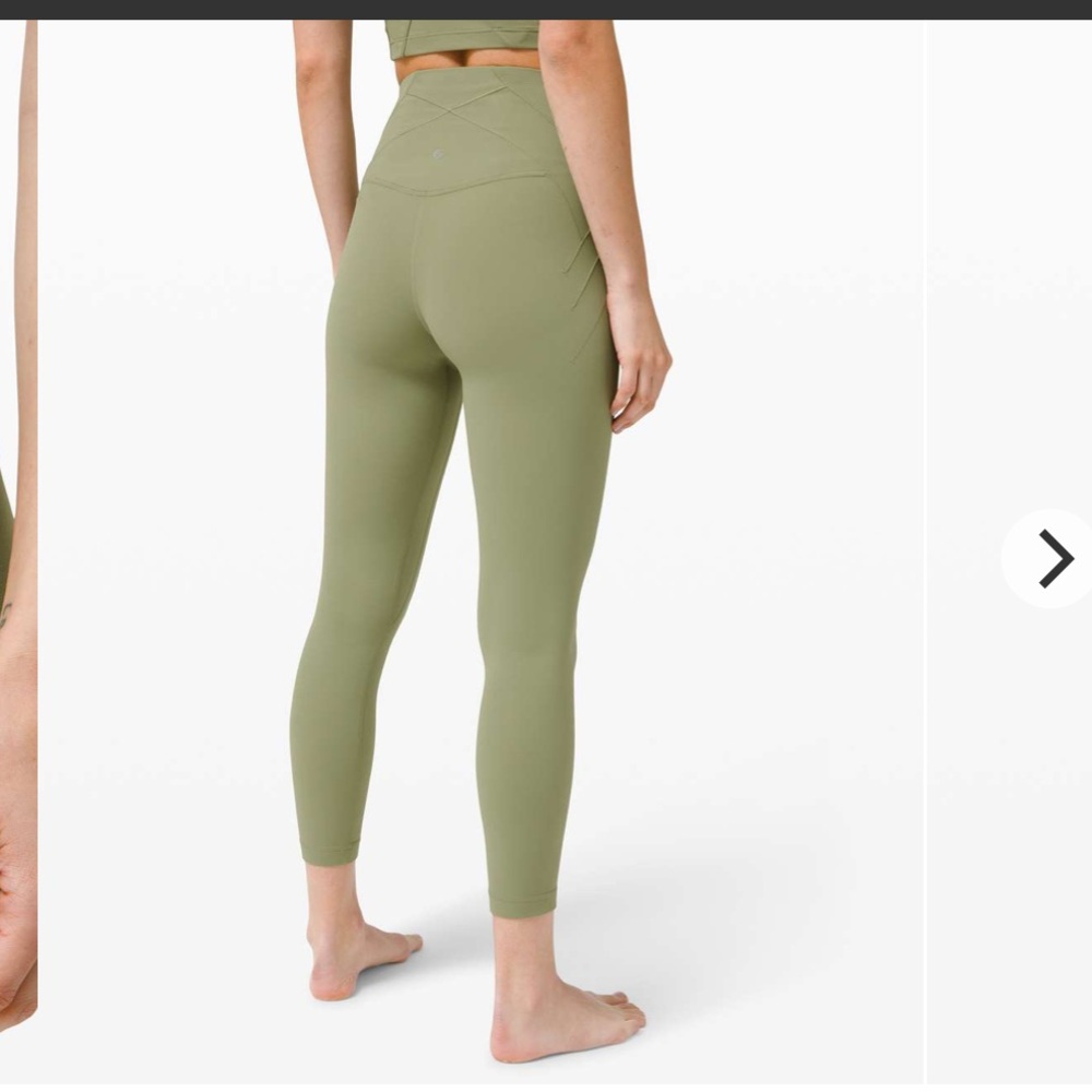 Lululemon Nulu Fold High-Rise Yoga Tight 25” in Rosemary Green - Picture 3 of 10